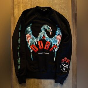 Diesel "s-bay-emb" cotton embroidered sweatshirt men’s small